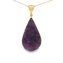 Amethyst Druzy Pendant (SB3407)