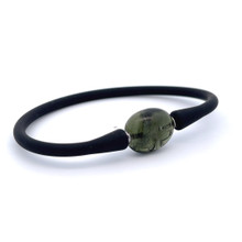 Moldavite Silicone Bracelet (SB1497)