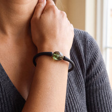 Moldavite Silicone Bracelet (SB1497)