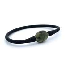 Moldavite Silicone Bracelet (SB1497)
