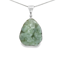 Prehnite Crystal Pendant Necklace (SB3415)