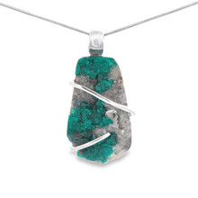 Dioptase Pendant Necklace (SE1042)