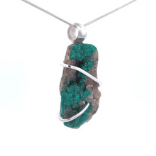 Dioptase Pendant Necklace (SE1042)