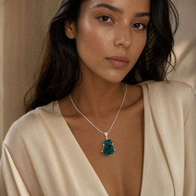 Dioptase Pendant Necklace (SB1183)