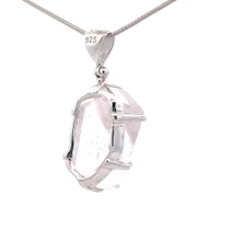 Danburite Crystal Pendant Necklace (M1088)