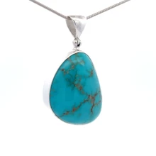 Turquoise Pendant Necklace (SB2646)