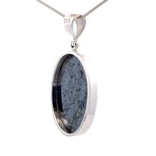 Jerome Silver Ore Pendant Necklace (SB2595)
