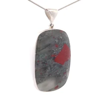 Bloodstone Pendant Necklace (SE1674)