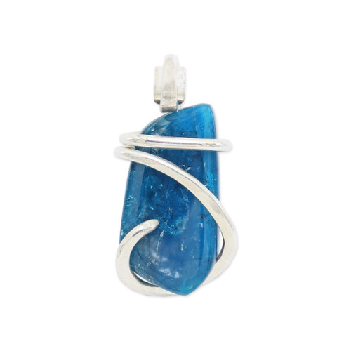 Neon Blue Apatite Pendant (M1071)