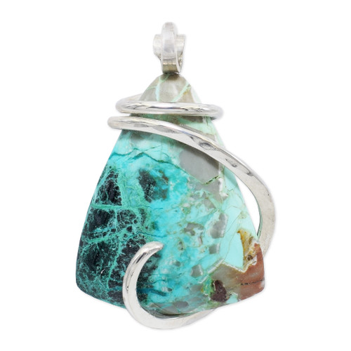 Moroccan Chrysocolla Pendant (M1322)