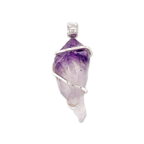 Amethyst Crystal Pendant Necklace (SE1008)