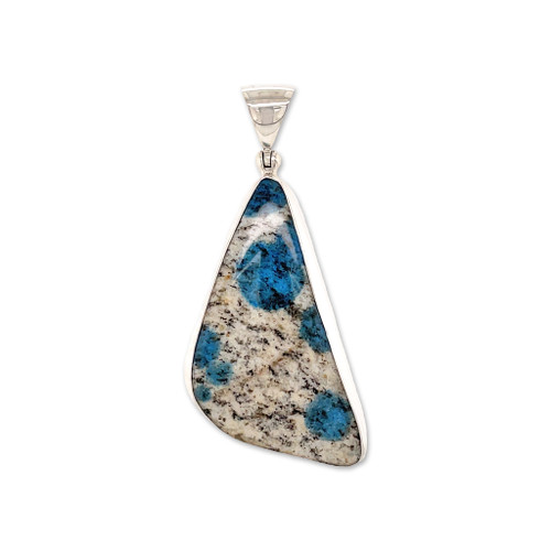 K2 Granite Azurite Pendant Necklace (FA1142)