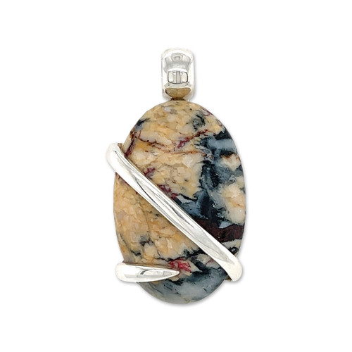 Cinnabar Crystal Pendant Necklace (SE1550)