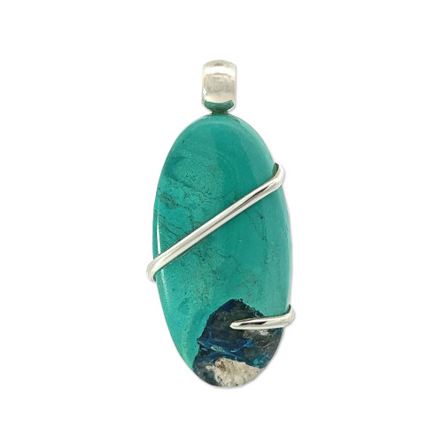 Chrysocolla Pendant Necklace (FA1044)