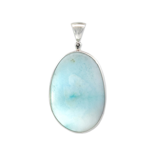 Blue Aragonite Pendant Necklace (AE1182)