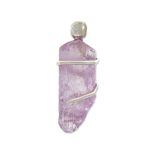 Kunzite Crystal Pendant Necklace (FA2084)