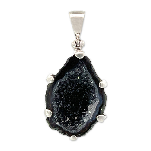 Agate Geode Pendant Necklace (SB2459)