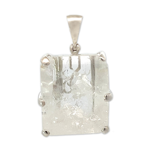 Quartz Crystal In Quartz Pendant (SE1648)