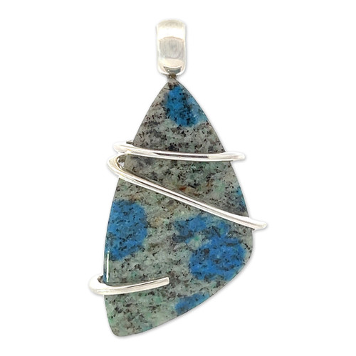 K2 Granite Azurite Pendant (SE1092)