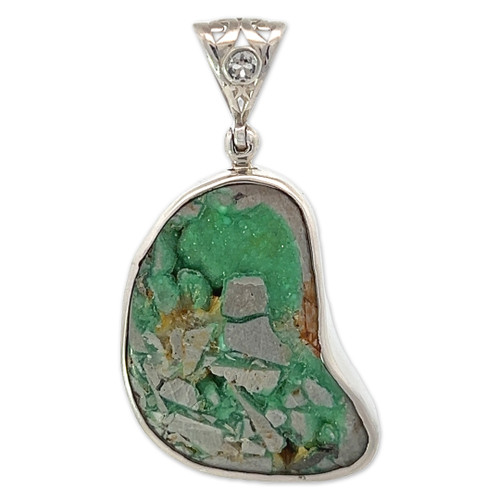 Variscite Pendant Necklace (AE1106)