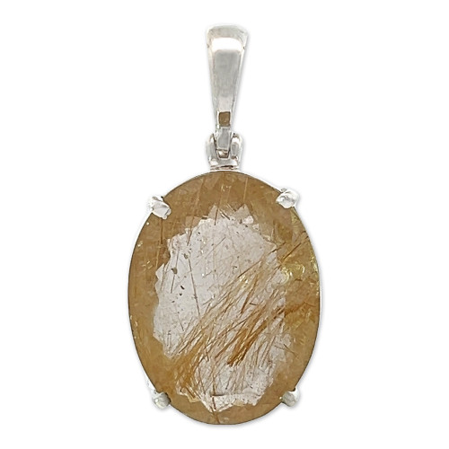 Rutilated Quartz Crystal Pendant (SB2679)