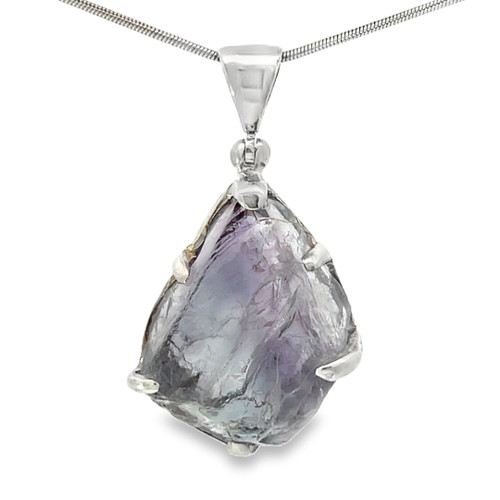 Fluorite Crystal Pendant Necklace (SB3102)