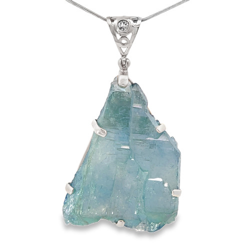 Aqua Aura Crystal Pendant (SE1016)