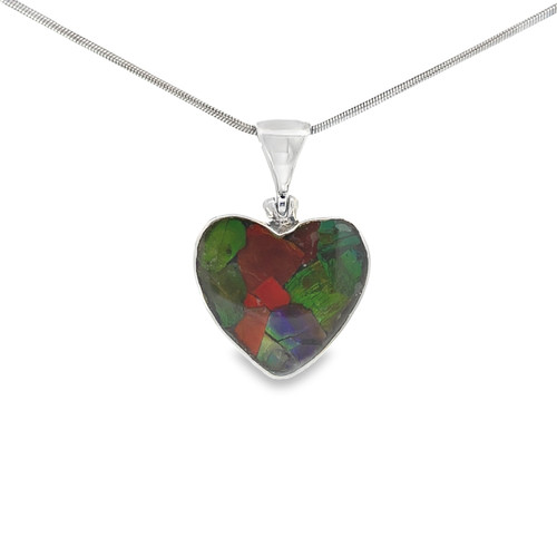 Ammolite Pendant Necklace (SB1428)