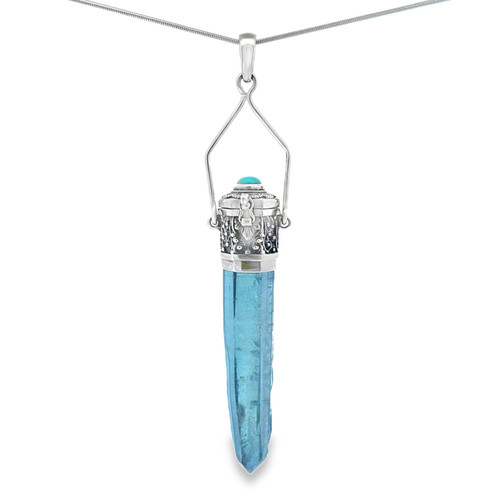 Aqua Aura Turquoise Pendant (SB2884)
