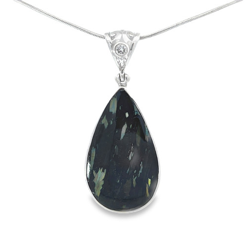 Nuummite Pendant Necklace (AE1238)