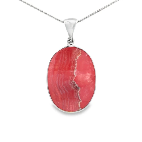 Rhodochrosite Pendant Necklace (FA1025)