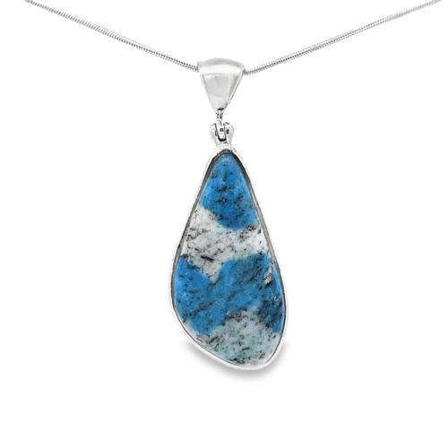 K2 Granite Azurite Pendant Necklace (SB2799)