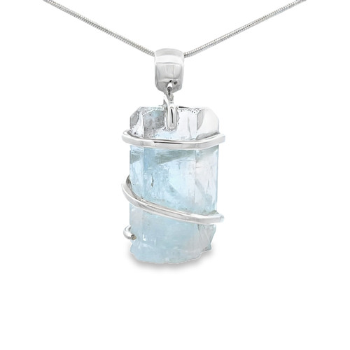 Aquamarine Pendant Necklace (SE1187)