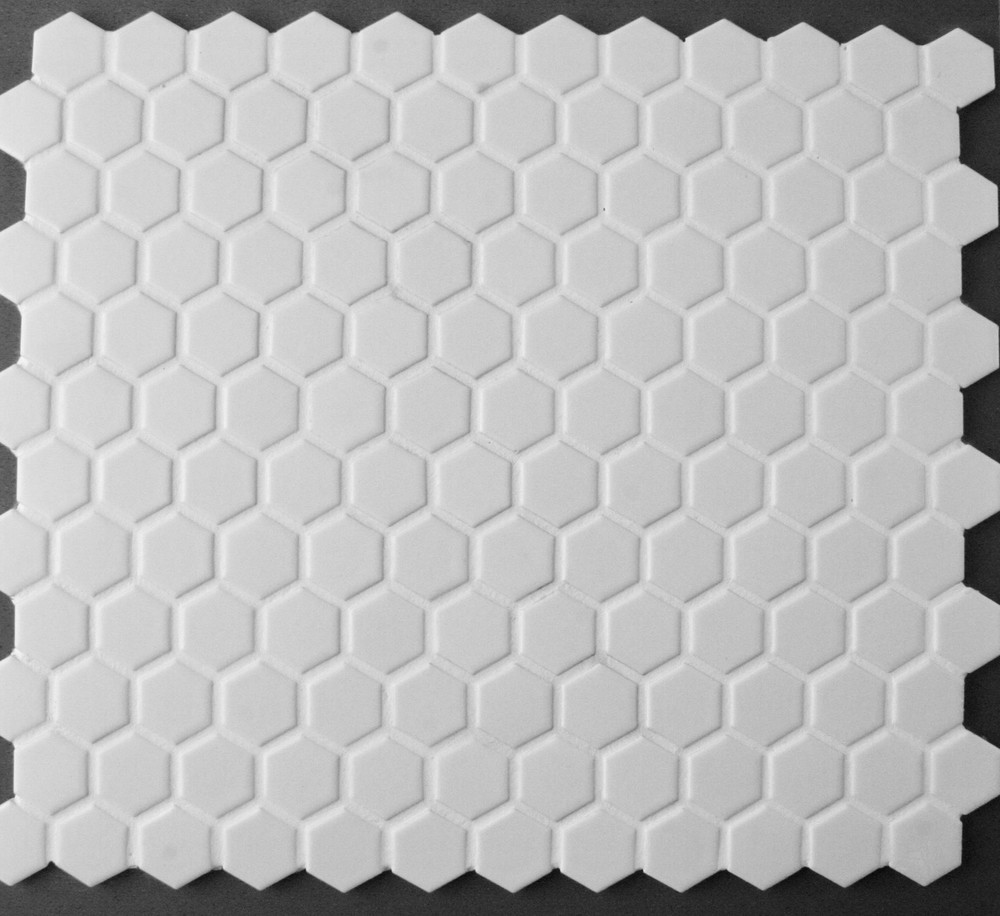 Buy Matt White 23mm Hexagonal Mosaic Tiles Online Now! Tiles4less