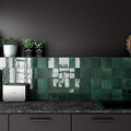 Moss Dark Green Handmade Style Wall Tile 132mm Artisan