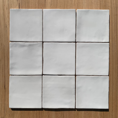 Andorra White Gloss Wall Tile 10x10cm