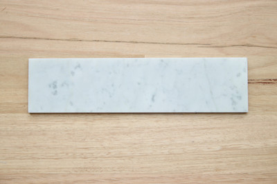 Carrara marble subway tile 300x75mm