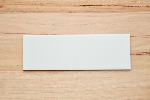 Sample  of Matt  White Wall Tile 300x100mm Sample  of Matt  White Wall Tile 300x100mm