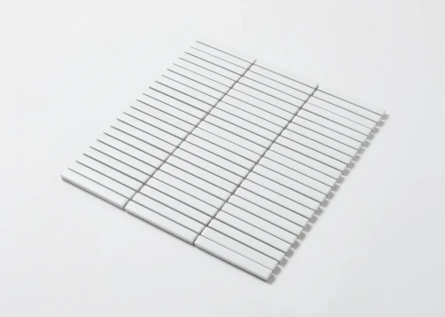 Small Kit Kat Matt White 92x12mm Mosaic Tile - Tiles4less