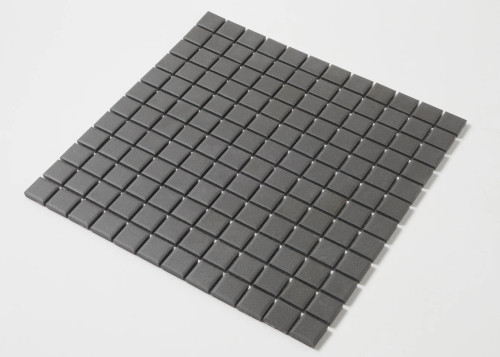 PGS-71 Unglazed   Charcoal Square Mosaic Tile 23mm