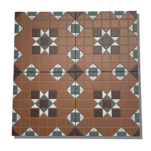 Heritage Terracotta Pattern Floor Tile