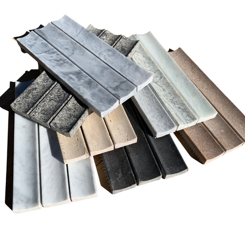 Ice Quartz Concave Kit Kat Mosaic Tile