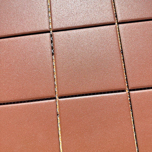 Textured Terracotta Square Mosaic Tile 97mm Textured Terracotta Square Mosaic Tile 97mm