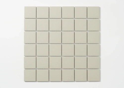 PG05 Light Grey Textured Unglazed 48mm Square Mosaic Tile - Tiles4less