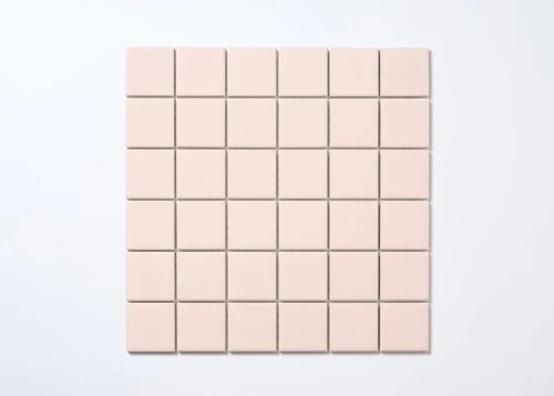 PGG3029 48mm Light Pink Gloss Square Mosaic Tile