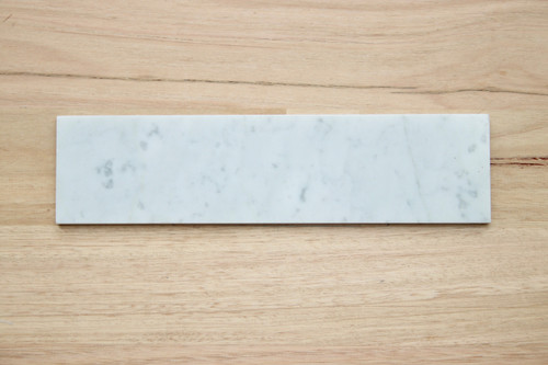 Carrara marble subway tile 300x75mm