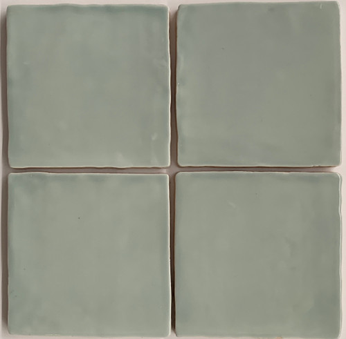 Sample of Handmade Style Menta Gloss Wall Tile 