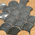 Dark Grey Fish Scale  Mosaic Tile