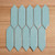 Light Aqua Arrow Mosaic - Rippled Gloss Finish