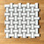 Basketweave Mosaic Tile - Grey and White